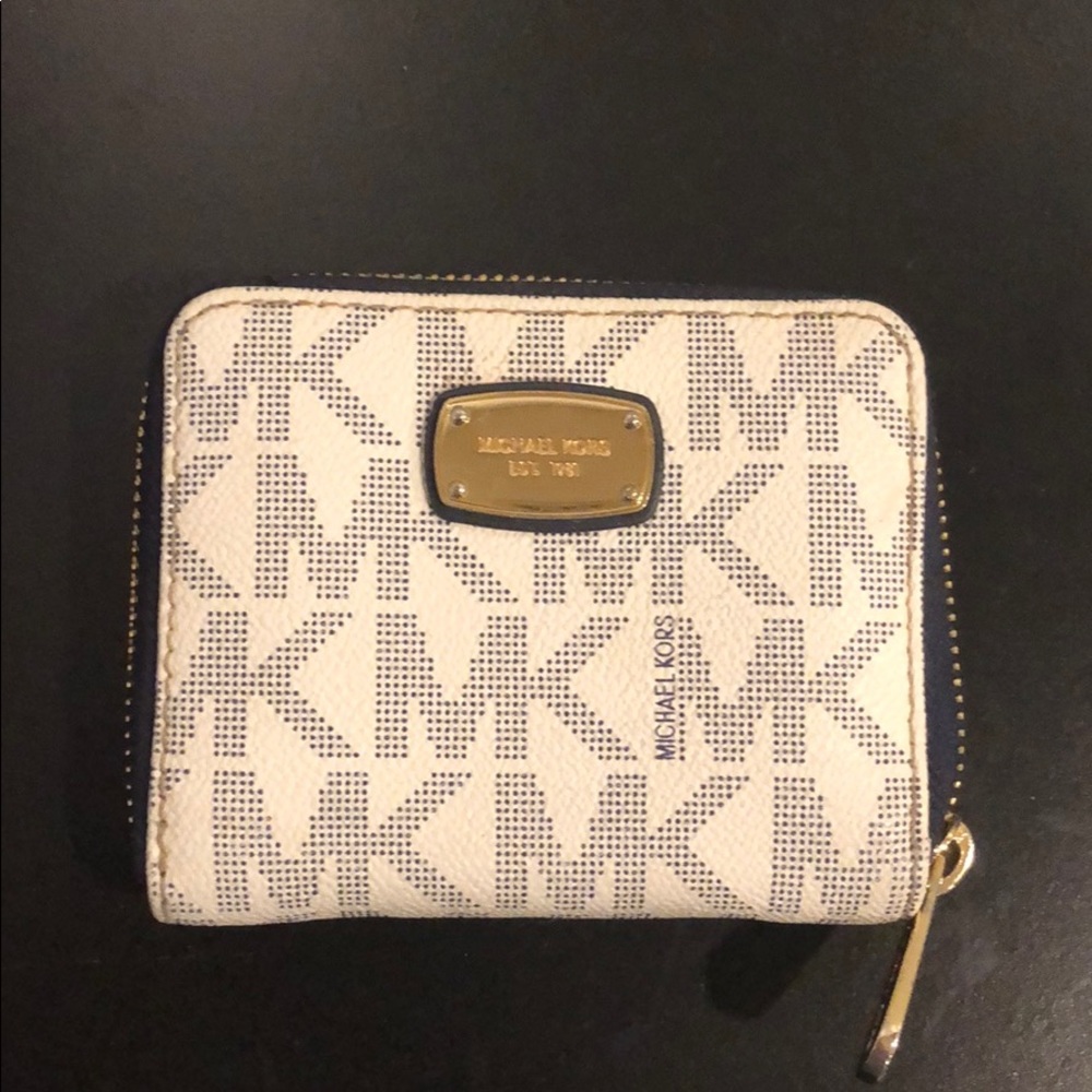 Blue/ white MK wallet